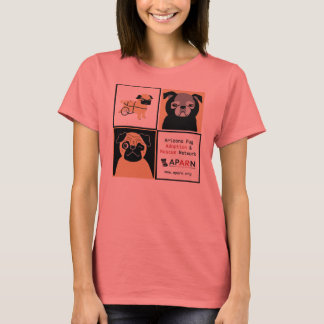 APARN Rescue Mops Ladys Melange Ringer T - Shirt