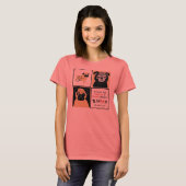 APARN Rescue Mops Ladys Melange Ringer T - Shirt (Vorne ganz)