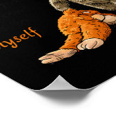 Apart From The Crowd Close To Myself Byby Monkey P Poster (Ecke)