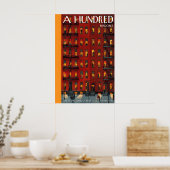 Apartment Building Poster  Lit Windows, Winter (Küche)