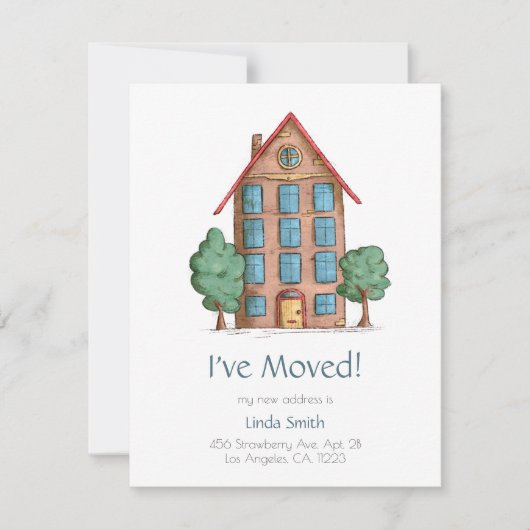 Apartment Building with Trees Moving Anuncement (Vorderseite)