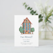 Apartment Building with Trees Moving Anuncement (Stehend Vorderseite)