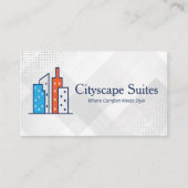 Apartment-Gebäude | Mietobjekte Visitenkarte (Vorderseite)