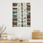 Apartment Gebäude Poster (Küche)
