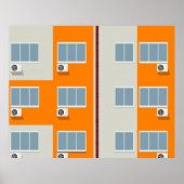 Apartment Gebäude Poster (Vorne)