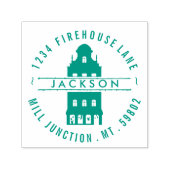 Apartment Gebäude Self-Ink Rücksendeadresse Briefm Permastempel (Design)