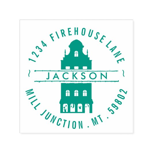 Apartment Gebäude Self-Ink Rücksendeadresse Briefm Permastempel (Design)