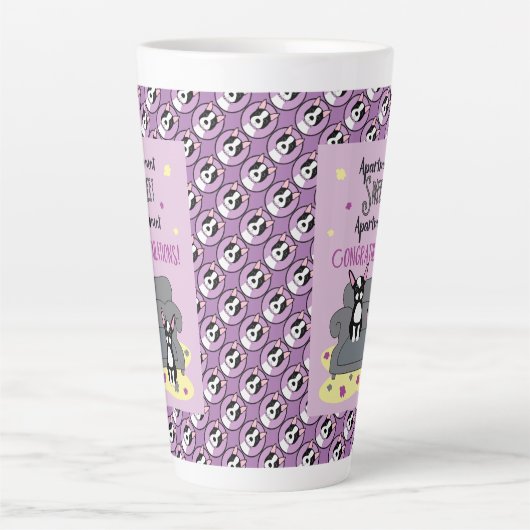 Apartment Sweet Apartment Boston Terrier Tasse (Vorderseite)