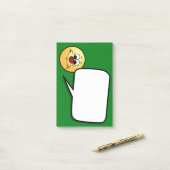 Apathetics Face Grumpey Post-it Klebezettel (Auf Schreibtisch)