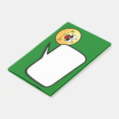 Apathetics Face Grumpey Post-it Klebezettel (angewinkelt)