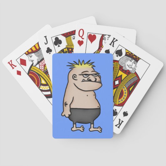 Apathetischer Cartoon Typ Spielkarten (Rückseite)