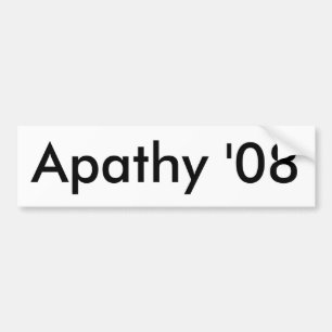 Apathie '08 autoaufkleber