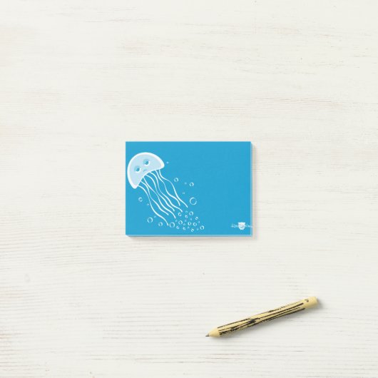 Apathisches Quallen-Post-it-Zettel Post-it Klebezettel (Auf Schreibtisch)