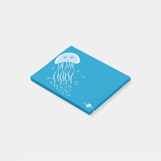 Apathisches Quallen-Post-it-Zettel Post-it Klebezettel (angewinkelt)