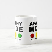 Apathy Mode Funny Mug oder Travel Mug Cup Kaffeetasse (Mittel)