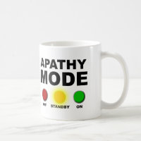 Apathy Mode Funny Mug oder Travel Mug Cup