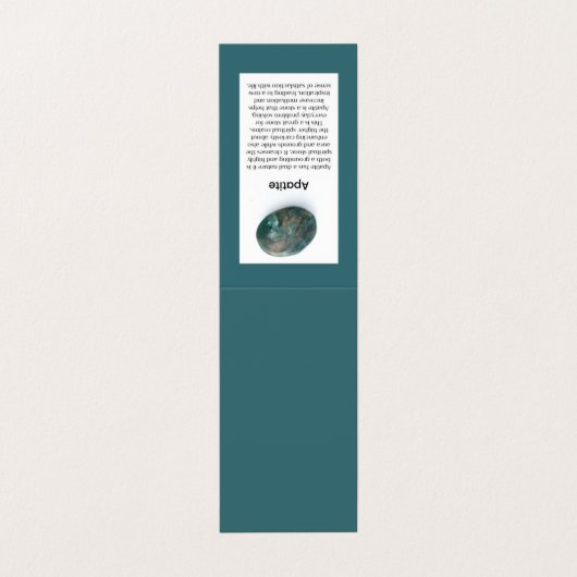 Apatite Crystal Gemstone Meaning Jeweler Visitenkarten (Außenseite Aufgefaltet)