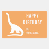 Apatosaurus Dinosaur personalize Gift Sticker (Vorderseite)