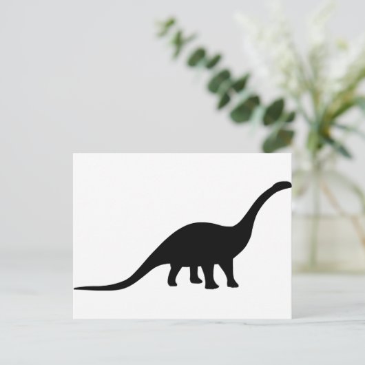 Apatosaurus Dinosaur Postkarte (Stehend Vorderseite)