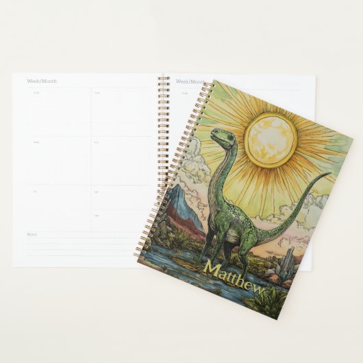 Apatosaurus Dinosaurier Illustration Planer (Anzeige)