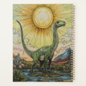 Apatosaurus Dinosaurier Illustration Planer (Rückseite)