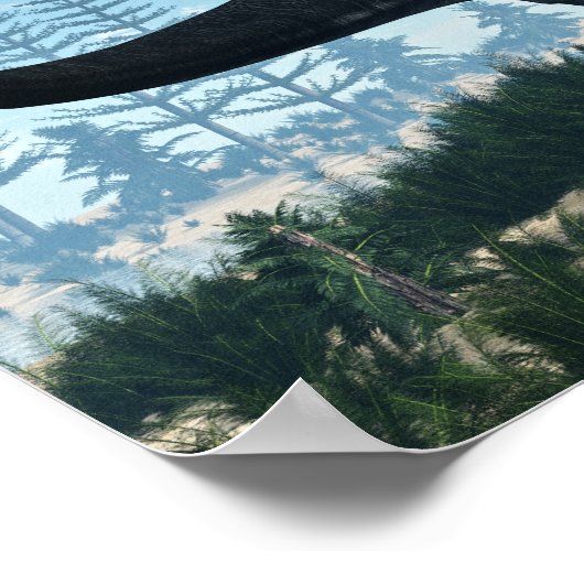 Apatosaurus-Dinosaurier in der Wüste - 3D-Darstell Poster (Ecke)