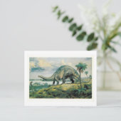 Apatosaurus Excelsus (Brontosaurus) Postkarte (Stehend Vorderseite)