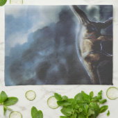 Apatosaurus oder Brontosaurus Küchentuch (Gefaltet)