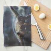 Apatosaurus oder Brontosaurus Küchentuch (Viertel Falte)