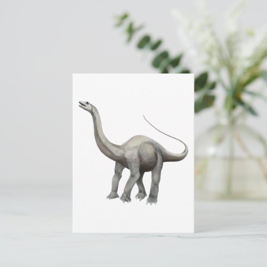 Apatosaurus Postkarte (Stehend Vorderseite)