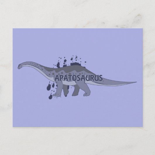 Apatosaurus Postkarte (Vorderseite)