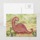 Apatosaurus Postkarte (Vorne/Hinten)