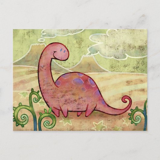 Apatosaurus Postkarte (Vorderseite)