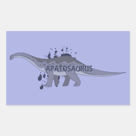 Apatosaurus Rechteckiger Aufkleber (Vorderseite)