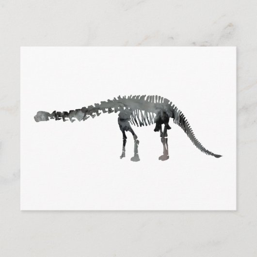 Apatosaurus-Skelett Postkarte (Vorderseite)