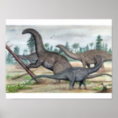 Apatosaurus und Brontosaurus Print Poster (Vorne)