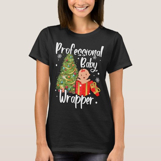 APDL Beruflich Baby Wrapper Funny Christmas NIC T-Shirt (Vorderseite)