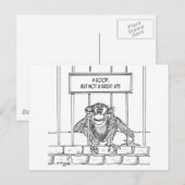 Ape Cartoon 1537 Postkarte (Vorne/Hinten)