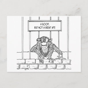 Ape Cartoon 1537 Postkarte
