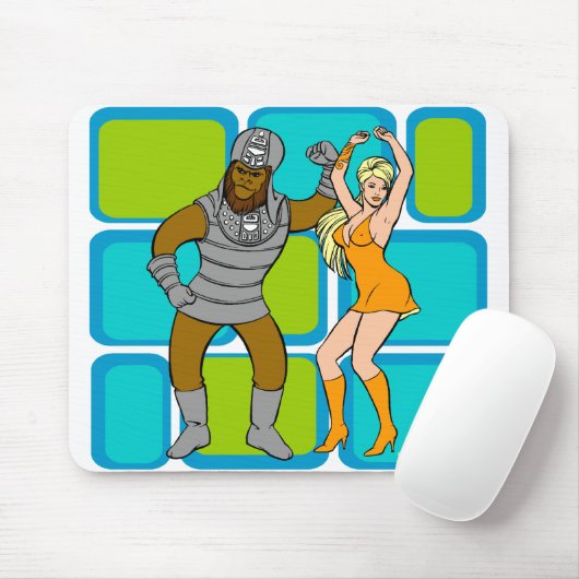 Ape Dance Party Rathouse Mousepad (Mit Mouse)