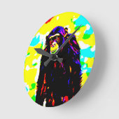 Ape Digital Runde Wanduhr (Winkel)