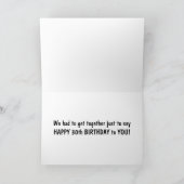 APE FAMILIE SAGT GLÜCKLICH 30. GEBURTSTAG KARTE (Innenseite)