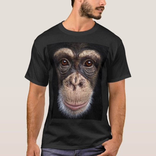 Ape-Gesichtshintergrund T-Shirt (Vorderseite)