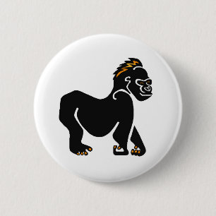 Ape - GORILLA - Wildlife warrier - Primat Button