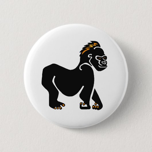 Ape - GORILLA - Wildlife warrier - Primat Button (Vorderseite)