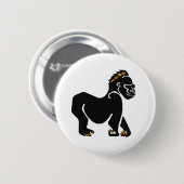 Ape - GORILLA - Wildlife warrier - Primat Button (Vorne & Hinten)