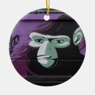 Ape Graffiti Keramik Ornament