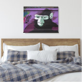 Ape Graffiti Leinwanddruck (Insitu (Schlafzimmer))