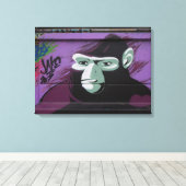 Ape Graffiti Leinwanddruck (Insitu (Holzboden))