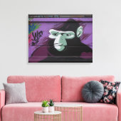 Ape Graffiti Leinwanddruck (Insitu (Wohnzimmer))